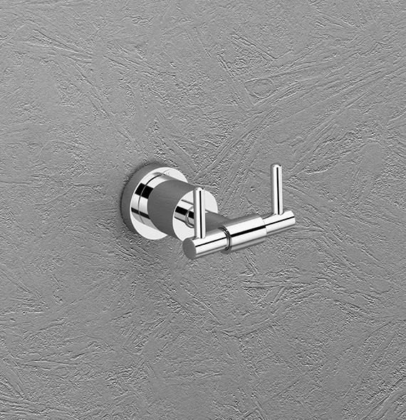 Roxia Desire SS 304 Stainless Steel Robe Hook | Dual Hook Design for Bathroom, Wardrobe & Kitchen | Wall Mounted with Chrome Finish | Lifetime Rust & Corrosion Warranty 