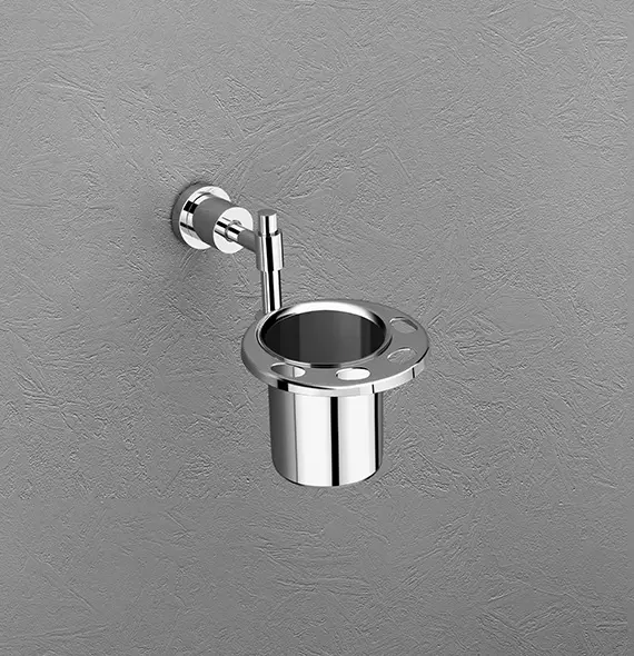 Roxia Desire SS 304 Stainless Steel Toothbrush Holder with Tumbler | Premium Wall Mounted Chrome Finish Bathroom Organiser | Rust-Proof & Corrosion Resistant | Lifetime Warranty 