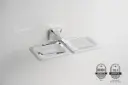 Double Soap Holder | Ellen Series | Chrome By Aquarium