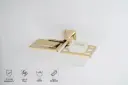 Aquarium Ellen Series Soap Dish & Toothbrush Holder – Premium PVD Finish – Gold
