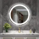 BABA BATH Premium LED Mirror 02 for Bathroom | Touch Sensor |  Wall Mounted | 24x24inch| 2 Years Warranty 