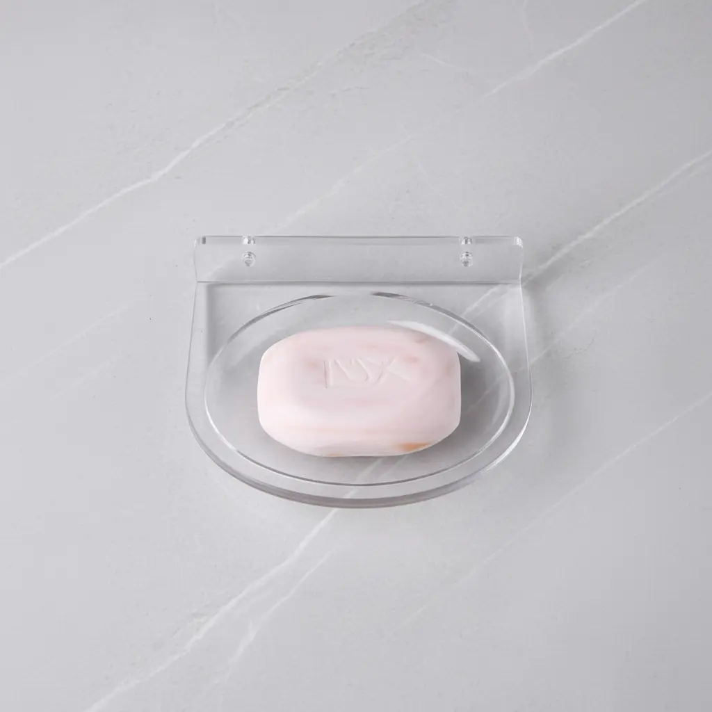  Acrylic Clear Soap Dish Oval 6 MM Thickness By BABA BATH 