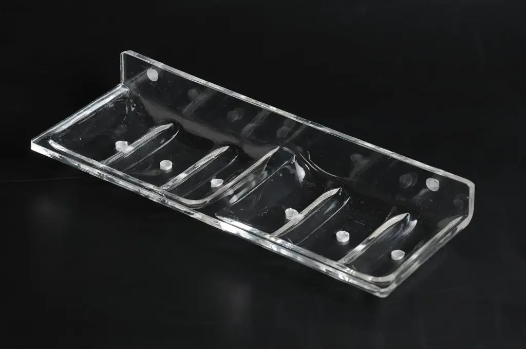  Acrylic Clear Double Soap Dish Square 6 MM Thickness By BABA BATH