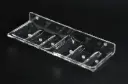  Acrylic Clear Double Soap Dish Square 6 MM Thickness By BABA BATH