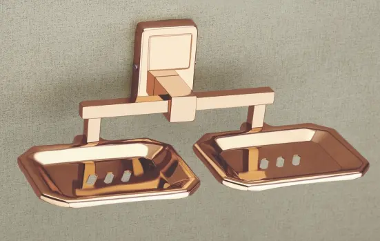 Nexa Double Soap Dish Rosegold