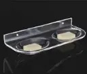  Acrylic Clear Double Soap Dish Oval 6 MM Thickness By BABA BATH
