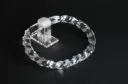 Acrylic Clear Twister Towel Ring 25 MM Thickness By BABA BATH 