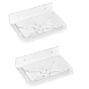 Unbreakable Square Soap Dish By BABA BATH (Pack Of 2)
