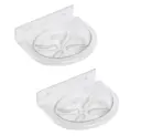 Unbreakable Oval Soap Dish By BABA BATH (Pack Of 2)