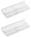 Unbreakable Square Double Soap Dish By BABA BATH (Pack Of 2) 