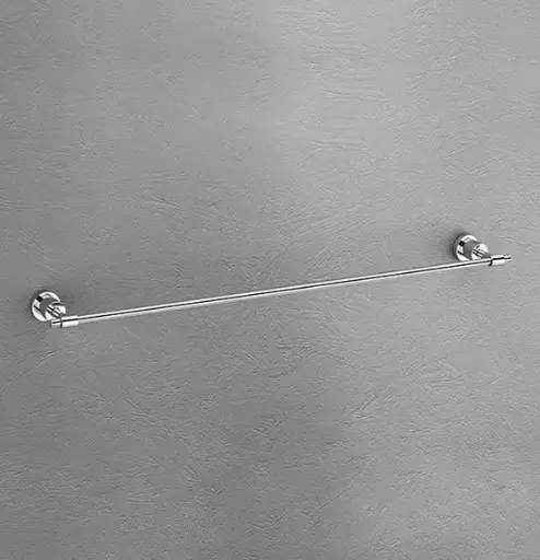 ROXIA Desire Towel Rod 24 inch | SS 304 Grade Stainless Steel | Wall Mounted Single Bar Bathroom Towel Holder | Lifetime Rust & Corrosion Warranty 