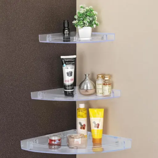 Unbreakable Crystal Corner 3 Pcs Set By BABA BATH   