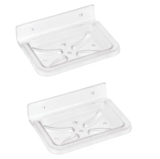Unbreakable Square Soap Dish By BABA BATH (Pack Of 2)