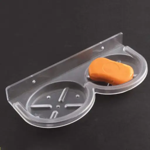 Unbreakable Oval Double Soap Dish By BABA BATH (Pack Of 2) 