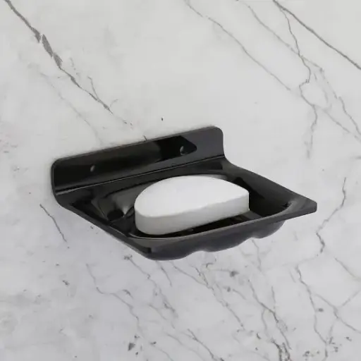  Acrylic Black Soap Dish Square 6 MM Thickness By BABA BATH 