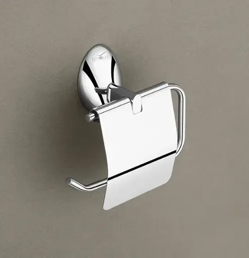 Roxia Acura SS 304 Stainless Steel Toilet Paper Holder with Cover – Wall Mounted, Rust-Proof, Corrosion Resistant Lifetime Warranty